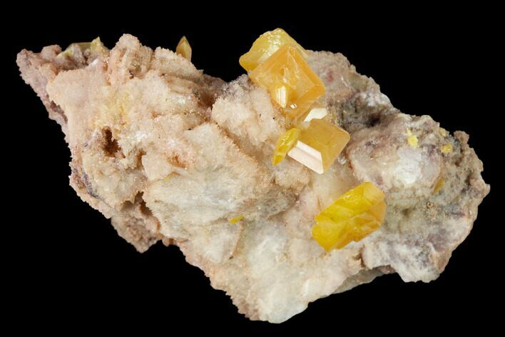 Orange Wulfenite Crystal Cluster - La Morita Mine, Mexico #170317